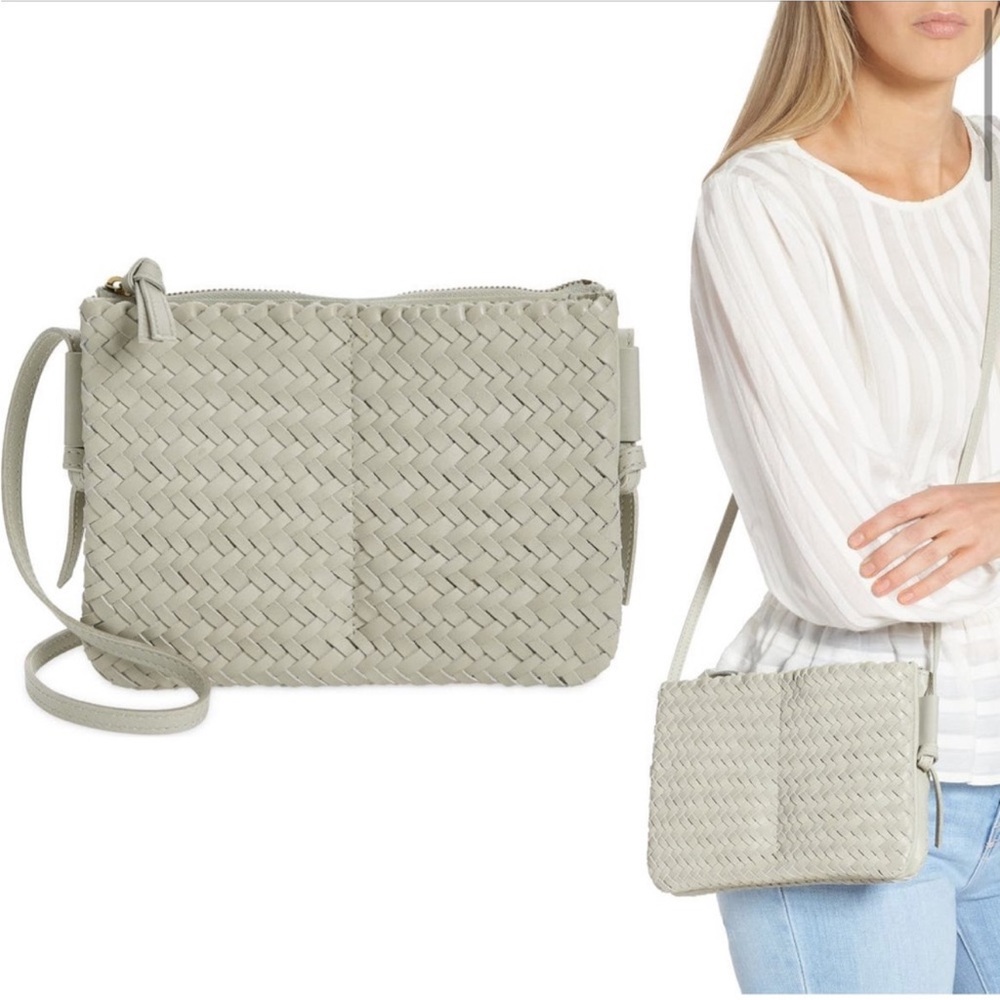 Madewell The Knotted Crossbody Bag in Woven Leather